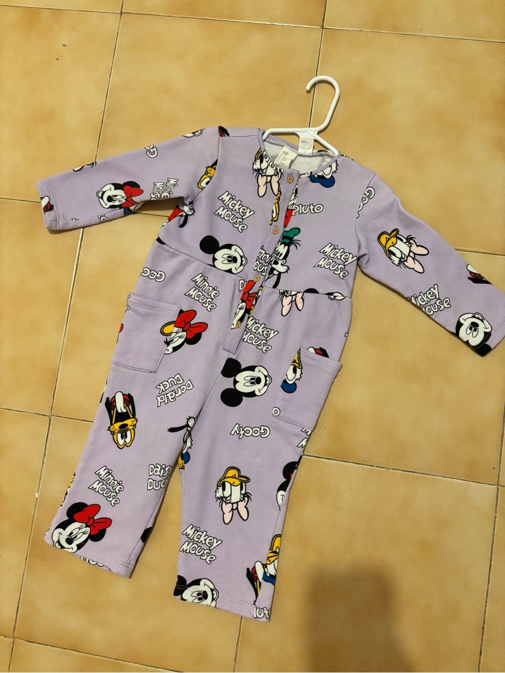 H&M Lavender Disney Character One-Piece Bodysuit